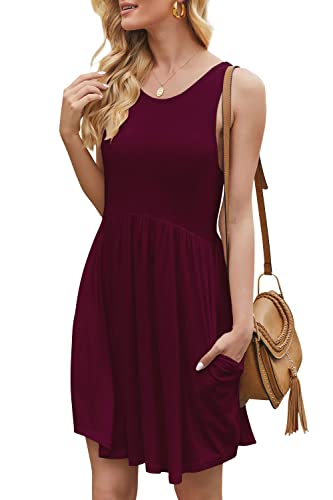 Image of HiMONE Vacation Dresses for Women 2025 Summer Dress Women's Casual Sundresses Casual Beach Petite Sun Dress XS-2XL