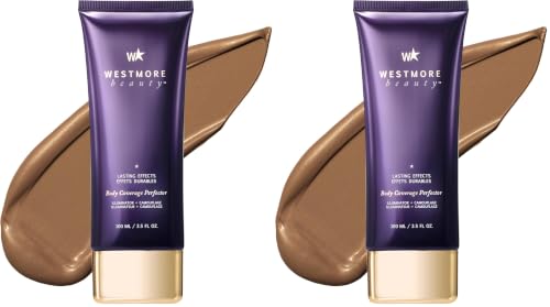 Image of Westmore Beauty Body Coverage Perfector - Waterproof Leg & Body Makeup /Bronzer For Women - Best Tattoo Cover Up Makeup & Tattoo Concealer - 3.5 Oz Golden Radiance (Pack of 2)