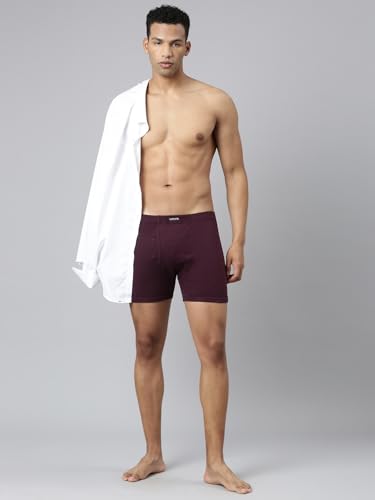 Image of Levi's 010 Classic Boxer Briefs for Men | 100% Pure Cotton | Breathable | Branded Inner Elastic | Anti-Roll Waistband | Supportive Gusset | Functional Fly | No Ride-Up Long Length Fit | Pack of 1