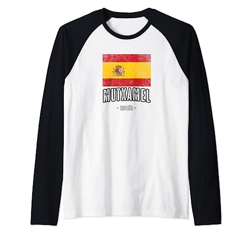 Mutxamel España | ES bandera ciudad - Bandera - Camiseta Manga Raglan