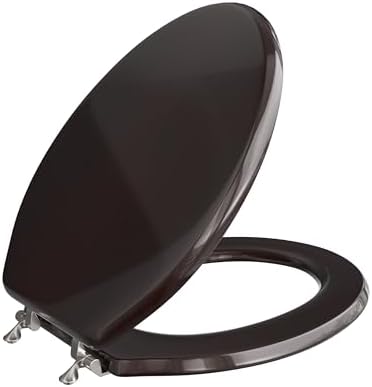 Comfort Seats C2B1E18BN Elongated Dark Brown with Piano Finish Seat