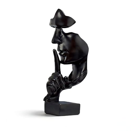 Estatua Pensador Silencio Es Oro Escultura Abstracta