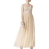 Abendkleid, Brautparty, Brautjungfern, Abschlussball, Babyparty, Braut, Homecoming, besondere Anlässe, Gala-Kleid, Cocktailkleid, ärmellos, V-Ausschnitt, Allover-Perlen, langes Kleid.