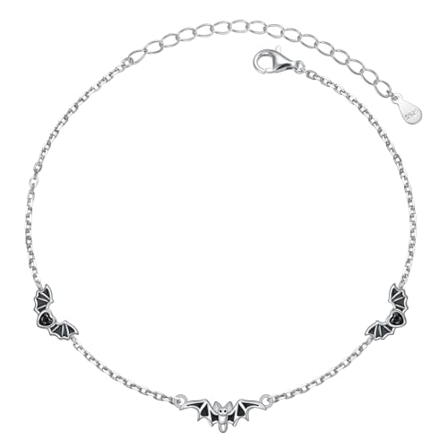 Image of Ladytree Bracelet for Women 925 Sterling Silver Cute Flying Bat /Blue Jay /Turtle /Bunny /Stingary /Octopus Charm Adjustable Bracelet Ocean Jewelry Gifts for Teen Girls Mother Wife Daughter Family