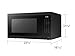 SAMSUNG 1.9 cu. ft. Countertop Microwave with Sensor Cooking, Matte Black Stainless Steel, MS19DG8500MTAA