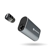 Rowkin Bit Charge Single: True Wireless Earbud w/Charging Case. Bluetooth Headphone, Smallest Cordless Hands-Free Mini Earphone Headset w/Mic & Noise Reduction (Buy 2 for Stereo Sound) - Space Gray