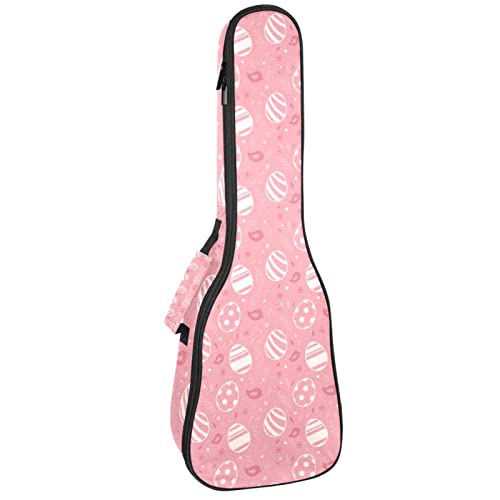 Sac à dos pour ukulélé de concert et soprano avec rembourrage de 10 mm motif Pâques