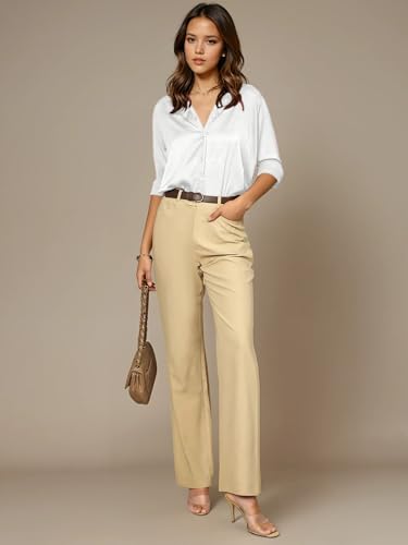 Image of Aahwan Women Satin Regular Fit Black Solid Button Up Drop Shoulder Officewear Casual Formal Long Sleeve Shirt