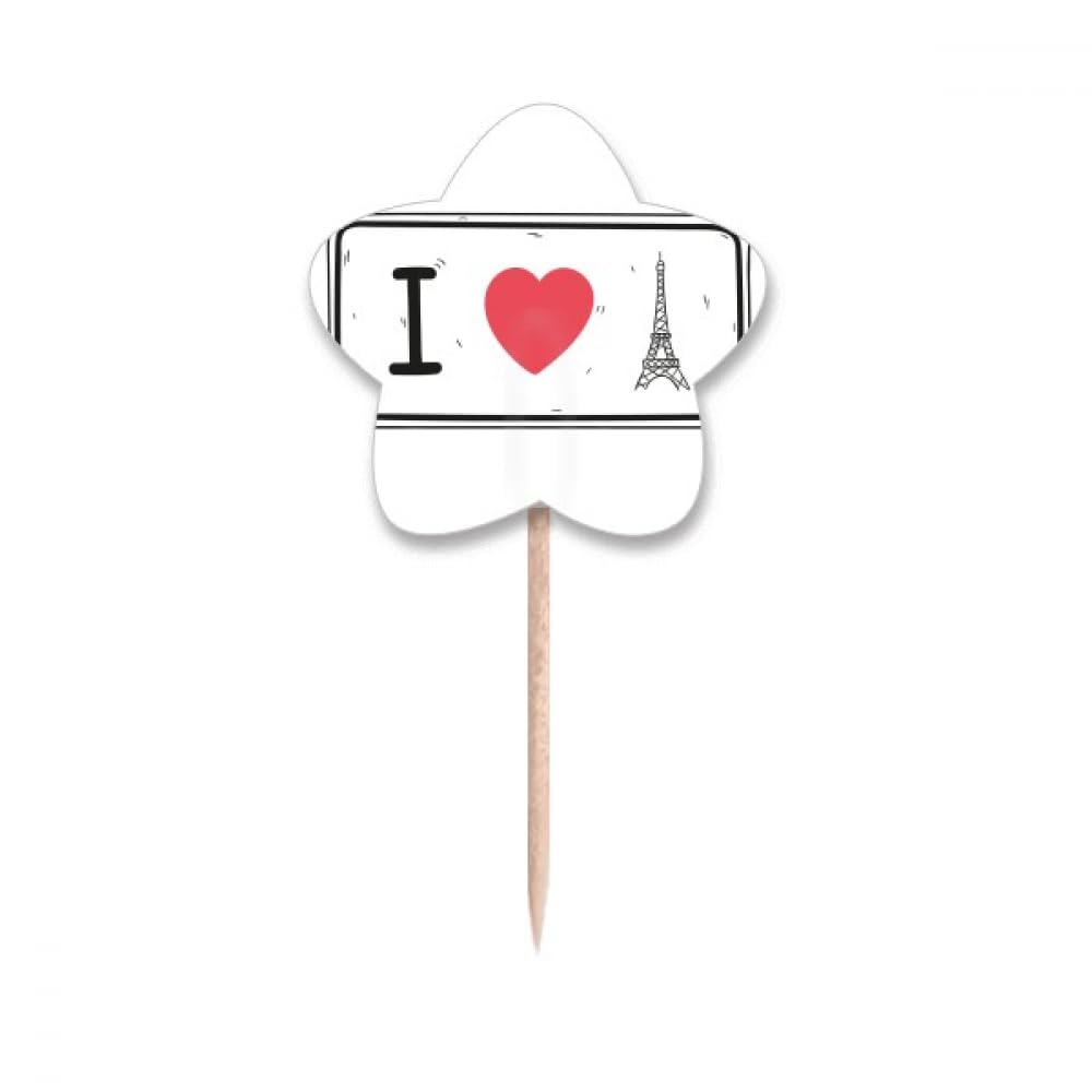 Cure-dents I Love Eiffel Tower souvenir de Paris cadeau invités