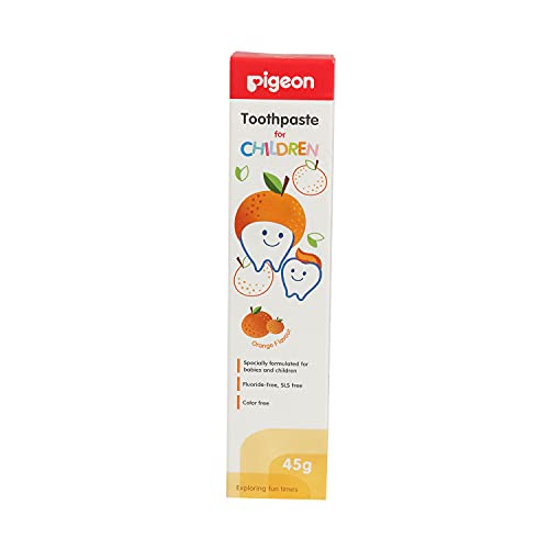 Image of Pigeon Children Toothpaste, Fruit Punch, 45g & Pigeon Children Toothpaste - Orange (45g)