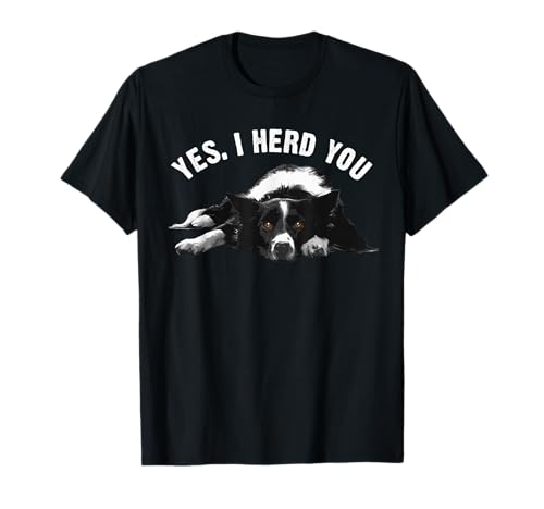 Funny Border Collie Art Men Women Puppy Border Collie Lovers T-Shirt