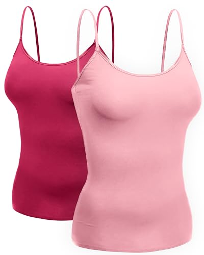 Camisole courte avec soutien-gorge intégré en textile premium doux