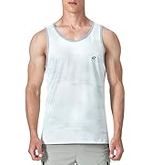 EZRUN Men's Tank Tops Quick Dry Workout Running Big Tank Beach Sleeveless Shirts for Bodybuilding...