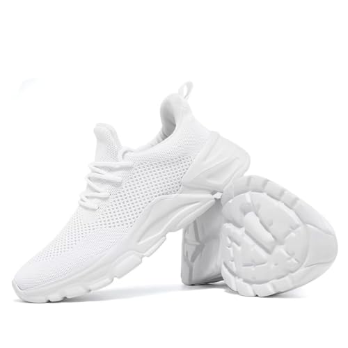 Image of Wrezatro Men's Slip on Walking Shoes Ultra Light Breathable Non Slip Running Shoes Casual Fashion Sneakers Mesh Workout Sports