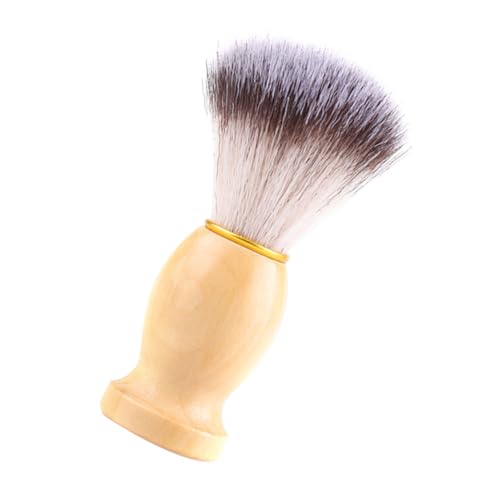 PartyKindom Shaving Brush Beard Care Tool Wooden Handle Stylish Design for Gentle Shaving