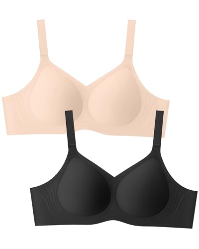 Image of LetsJoli Wireless Bras for Women No Underwire Full Coverage Push Up Bra Support Plus Size Bras for Older Women Bralettes