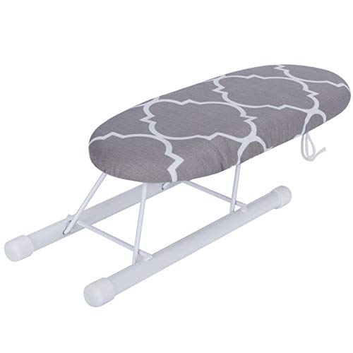 Ironing Board, Tabletop Ironing Board with Folding Legs, Mini Ironing Board Foldable Sleeve Cuffs, Countertop Ironing Board with Cotton Cover(5)