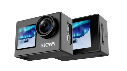 Image of SJCAM Sj4000 Dual Screen 4K 30Fps /16Mp WiFi Action Digital Camera | 170 Ultra Wide Angle | 2.0''Ltps LCD+1.3'' Dual Screen | 30M Waterproof with Waterproof Case | Black