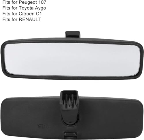 Kuuleyn Rückspiegel Windschutzscheibe, Innenrückspiegel ABS Gehäuse 814842 Passend für Peugeot 107/206/106