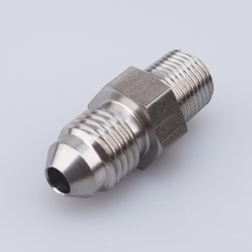 Image of AC PERFORMANCE Male 1 /8 inch NPT to -4 AN Flare Adapter Straight Stainless Steel