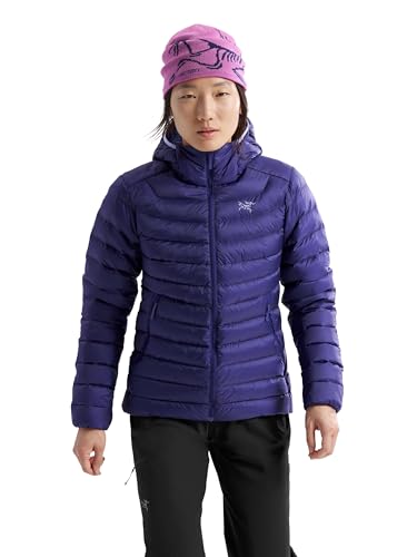 Arc'teryx Cerium Hoody, Women’s Down Jacket | Packable Insulated Women’s Winter Jacket with Hood | Soulsonic/Moonstone, Small