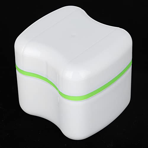 Recipiente de dentadura, pequeno e água - caixa de próteses para crescimento bacteriano para idosos