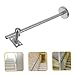 jojofuny Stainless Steel Handrail Support Bracket for Wall Mounting Adjustable Stainless Steel Stairway Hardware Easy Installation for Indoor and Outdoor Use and Heavy Duty