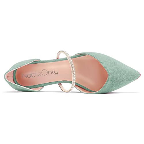 Chaussures escarpins bout pointu bas talon 1 cm slip-on NobleOnly