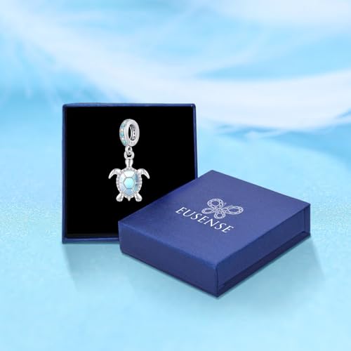 Charm de tortuga de plata para el Día de la Madre compatible con pulsera Pandora 7