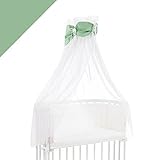 babybay Himmel Cotton mit Schleife passend für alle Modelle, grün/weiß