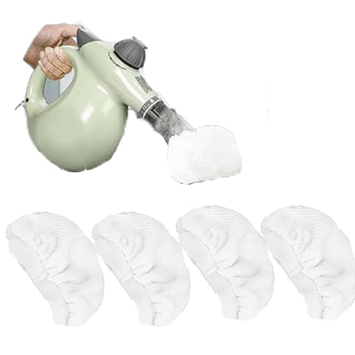 4 Pack Steam Mop Pads for Handheld Steam Cleaner,Washable Mop Microfiber,Universal Reusable Steam Cleaner Accessories