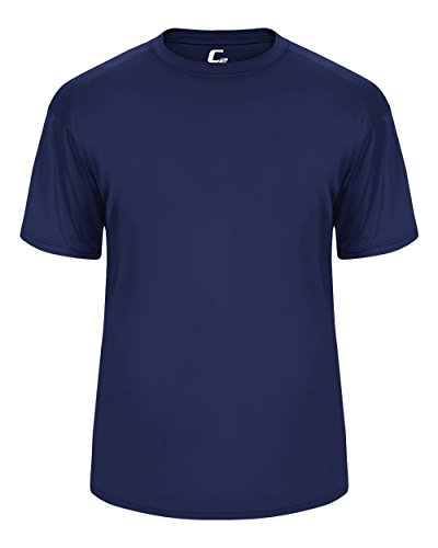 Badger Sport C2 Navy Blue Youth Large Short Sleeve Wicking Tee
