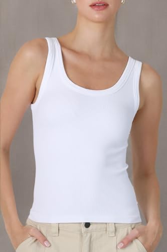 NIKIBIKI Women Seamless Reversible Ribbed Tank Top, Made in U.S.A, One Size4