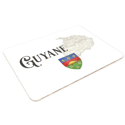 Sets de table souples Guyane 973 grand format 4 pièces