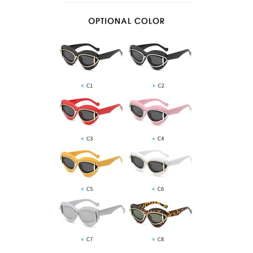 willochra oversized Cat Eye Double Frame Sunglasses Women Luxury Y2k Punk Sun Glasses For Ladies Retro Eyewear Shades F274