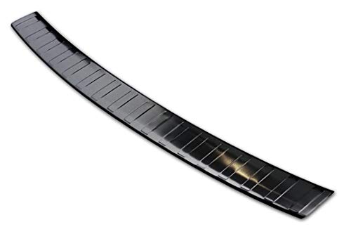 Seuil de coffre inox noir BMW X1 F48 Avisa finition haut de gamme Ribs
