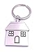 Produktbild Onwomania Haus mit Fenster Eigenheim Schlüsselanhänger Keychain Silber Metall