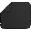 S&T INC. Dish Drying Mat, 16” x 18”, Absorbent Microfiber Kitchen Counter Mat, Dish Drying Pad for Dishes, Utensils, Pots and Pans, Large, Black
