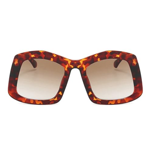 helena Retro Irregular Square Gradient Sunglasses Women 2025 Big Frame round for Ladies Fashion Unique Eyewear