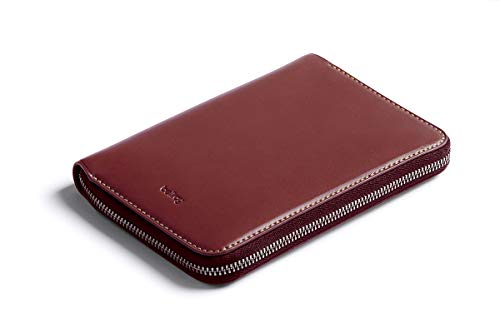 Bellroy Travel Folio (2 passeports, 4-8 Cartes, Cartes d'embarquement, Cash et Un Stylo) - Red Earth - RFID