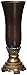 Lite Source C41092 Sebastian Vase, Dark Bronze and Smoke Finish