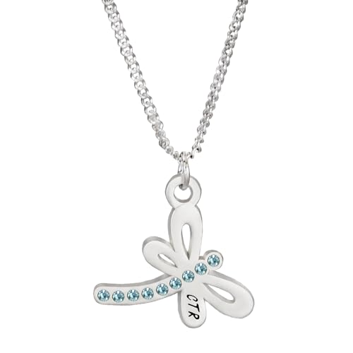 Lifebeats CTR Choose The Right Dragonfly Silver Colored Necklace by Ringmasters