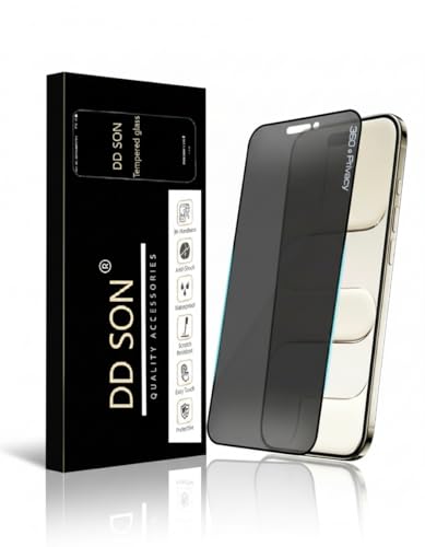 Image of DD SON Military Grade 360 Degree Privacy Tempered Glass for iPhone Air /iPhone 17 Air (6.5 Inch) Anti-Spy Screen Protector with Accessories Kit, Shatterproof & Scratch Resistant Screen Guard