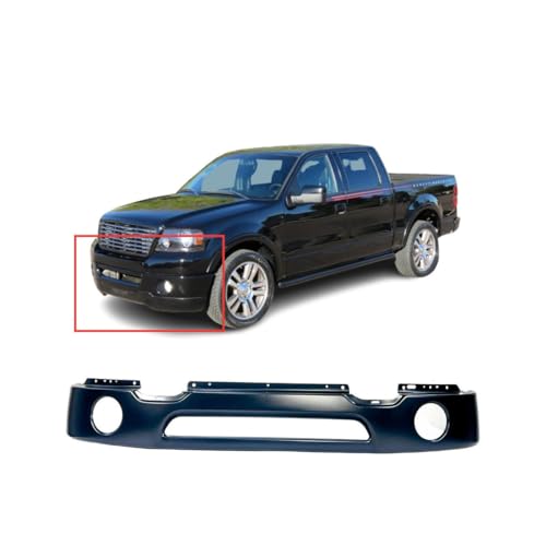 Image of FitParts Compatible with Ford F-150 2006-2008 Front Bumper Cover | With Fog Light Holes, Steel, OEM 6L3Z17757DAPTM, FO1002401