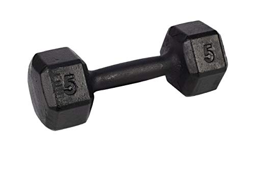 Par Halter Sextavado 5kg Pintado P/Treino E Ginastica