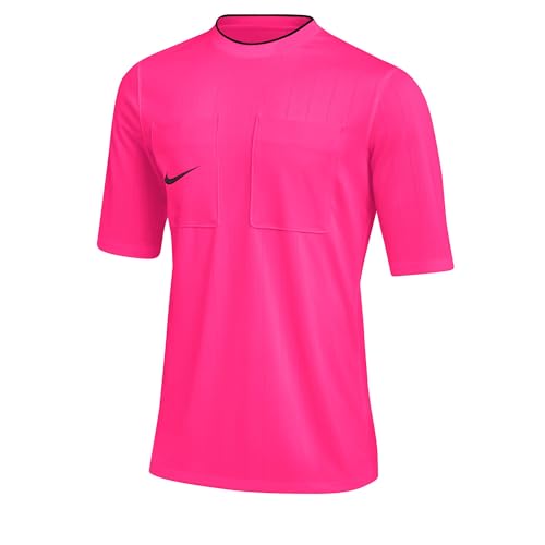 Nike M NK DF Ref II JSY SS 22 Haut à Manches Courtes, Hyper Pink/Black, L Homme