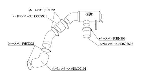 Amazon | 柿本改 フォレスター SK9 インテークチャンバー BIC359