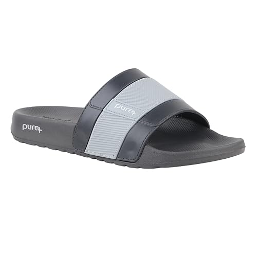 Image of WELCOME mens Welcome Pure-51 Men's Sliders /Slippers Lightweight Super Flexible Stylish Dailywear Sliders /Slippers for Men Slipper