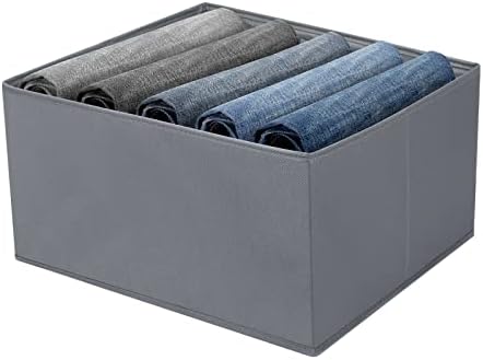 Wardrobe Storage Organiser Clothes storage, Auoinge Foldable Underwear Drawer Organiser Divider for T-shirts Leggings Jumpers Pants for Bedroom Fabric Storage Boxes