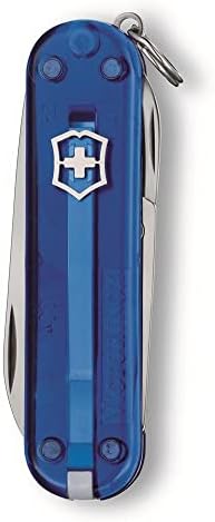 Victorinox Classic SD Pocket Knife,Blue (Transparent Blue) ,58 mm